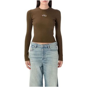 Diesel, Dames, Tops, Groen, Maat: S Viscose,