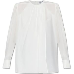 Max Mara, Dames, Blouses & Shirts, Wit, Maat: S Zijde,