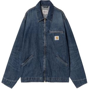 Carhartt Wip, Heren, Jassen, Blauw, Maat: XL Denim,