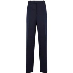 Bottega Veneta, Dames, Broeken, Blauw, Maat: S Katoen,