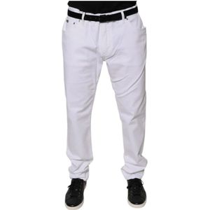 Dolce & Gabbana, Heren, Jeans, Wit, Maat: XS Denim,