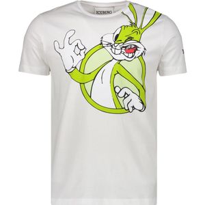 Iceberg, Heren, Tops, Wit, Maat: S Katoen,