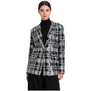 Twinset, Dames, Jassen, Grijs, Maat: M