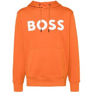 Boss Orange, Heren, Sweatshirts & Hoodies, Oranje, Maat: M Katoen,