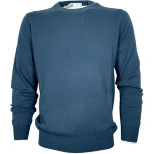 Cashmere Company, Heren, Truien, Blauw, Maat: M Wol,