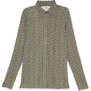 Maliparmi, Dames, Blouses & Shirts, Veelkleurig, Maat: XS Jersey,