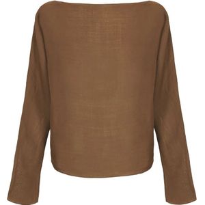 Cortana, Dames, Blouses & Shirts, Bruin, Maat: XS