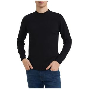 Alpha Studio, Heren, Truien, Zwart, Maat: L Wol,