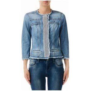 Liu Jo, Dames, Jassen, Blauw, Maat: M Denim,