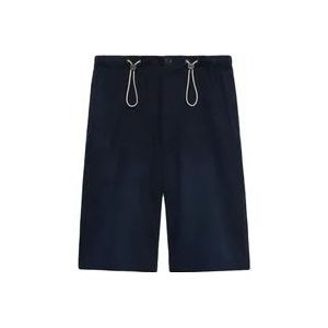 Gucci Geborduurde-logo kepergeweven shorts , Blue , Heren , Maat: L