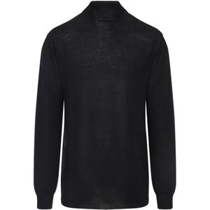Rick Owens, Heren, Truien, Zwart, Maat: M Wol,