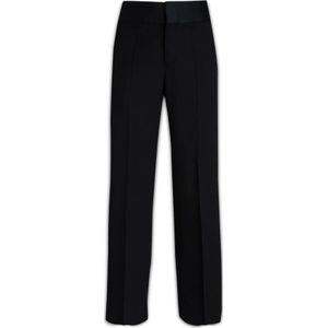 Valentino Garavani, Heren, Broeken, Zwart, Maat: XL Wol,