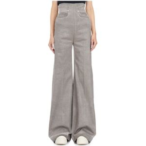 Rick Owens, Dames, Jeans, Grijs, Maat: S Katoen,