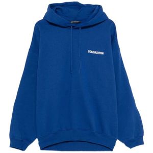 Cole Buxton, Heren, Sweatshirts & Hoodies, Blauw, Maat: L Katoen,