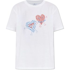 PS By Paul Smith - Gedrukt T-shirt - Wit - 100% Katoen