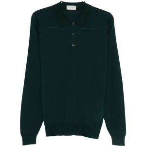 John Smedley, Heren, Tops, Groen, Maat: M Wol,