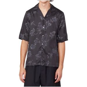 Officine Générale, Heren, Overhemden, Zwart, Maat: L