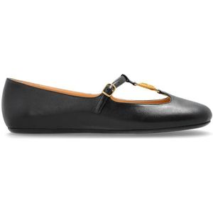 Chloé, Dames, Schoenen, Zwart, Maat: 36 EU Leer,