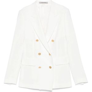Tagliatore, Dames, Jassen, Wit, Maat: L Viscose,