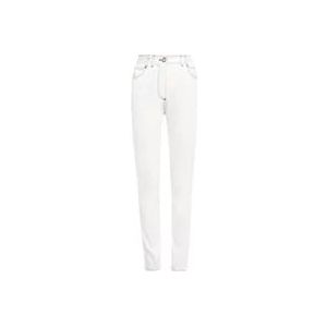 Balmain Hoge taille dames jeans met monogram B , White , Heren , Maat: W40