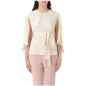 Liu Jo, Dames, Blouses & Shirts, Wit, Maat: M Zijde,