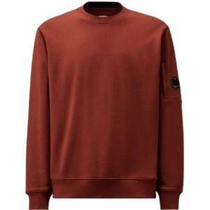 C.p. Company, Heren, Sweatshirts & Hoodies, Rood, Maat: S Katoen,