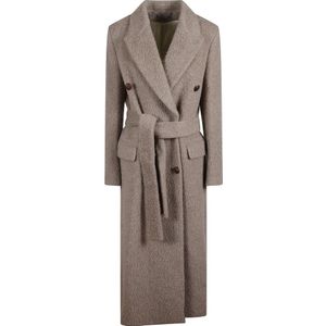 Golden Goose, Dames, Mantels, Bruin, Maat: 2XS Wol,