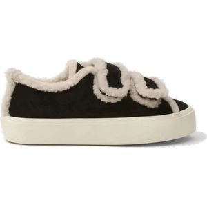 Inuikii - Shearling Velcro Sneakers - Zwart - Sneakers