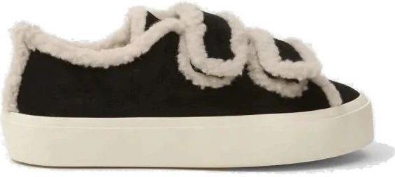 Inuikii - Shearling Velcro Sneakers - Zwart - Sneakers