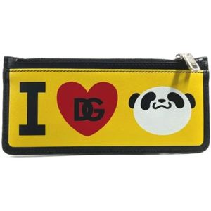 Dolce & Gabbana Pre-owned, Heren, Pre-owned, Veelkleurig, Maat: ONE Size Leer,