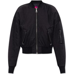 Versace Jeans Couture, Dames, Jassen, Zwart, Maat: 2XS