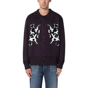 New Amsterdam Surf Association, Heren, Truien, Paars, Maat: M Wol,