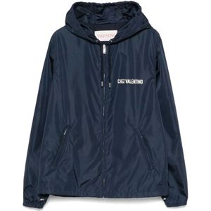 Valentino Garavani, Heren, Jassen, Blauw, Maat: M Poliester,