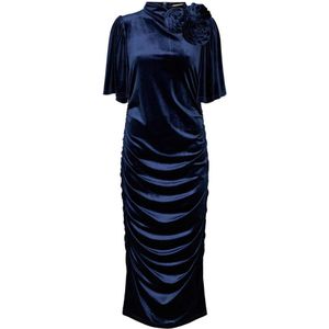 RUE de Femme, Dames, Jurken, Blauw, Maat: S Poliester,