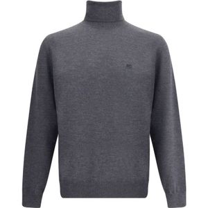 Etro, Heren, Truien, Grijs, Maat: M Wol,