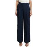 BOSS Bandplooibroek 'Tiana4'  marine / antraciet