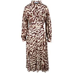 Simona Corsellini, Dames, Jurken, Veelkleurig, Maat: XL Poliester,