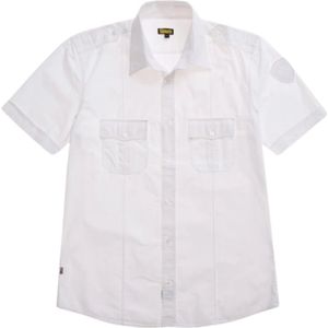 Blauer, Heren, Overhemden, Wit, Maat: M Katoen,