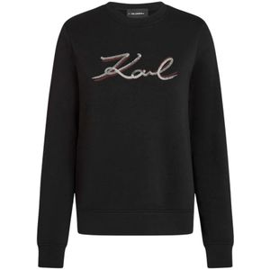 Karl Lagerfeld Sweatshirt  bordeaux / zwart / zilver