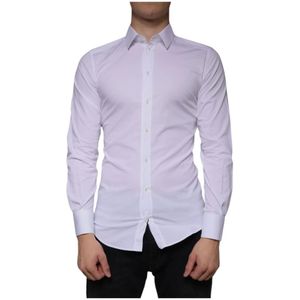 Dolce & Gabbana - GOLD - Overhemd - Wit - Slim Fit - 100% Katoen