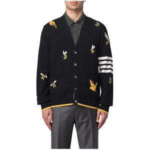 Thom Browne, Heren, Truien, Blauw, Maat: XL