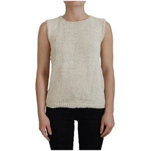 Pink Memories, Dames, Truien, Beige, Maat: ONE Size Katoen,