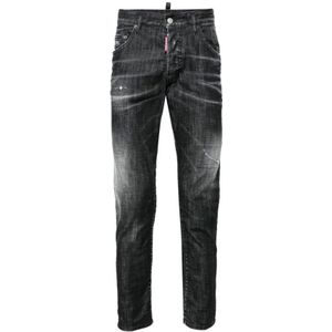 Dsquared2 Stijlvolle Heren 5-Pocket Broek , Black , Heren , Maat: XL