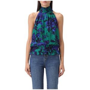 Liu Jo, Dames, Tops, Veelkleurig, Maat: 2XS Zijde,