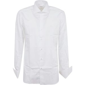 Buonamassa, Heren, Overhemden, Wit, Maat: 4XL Katoen,