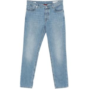 Brunello Cucinelli, Heren, Jeans, Blauw, Maat: XL Katoen,