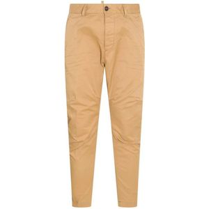Dsquared2, Heren, Broeken, Beige, Maat: XS Denim,