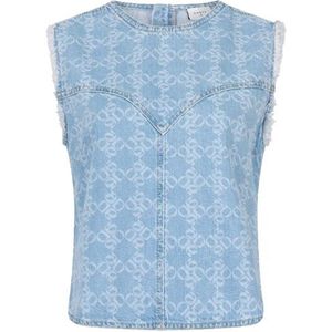 Dante 6, Dames, Tops, Blauw, Maat: XS Denim,