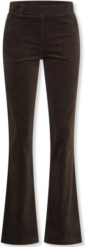 Helena Hart - 7559 - Broek - Bruin - Velours Stretch
