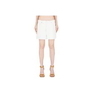 Dsquared2 Witte Denim Shorts - Trendy Model , White , Dames , Maat: 3XS